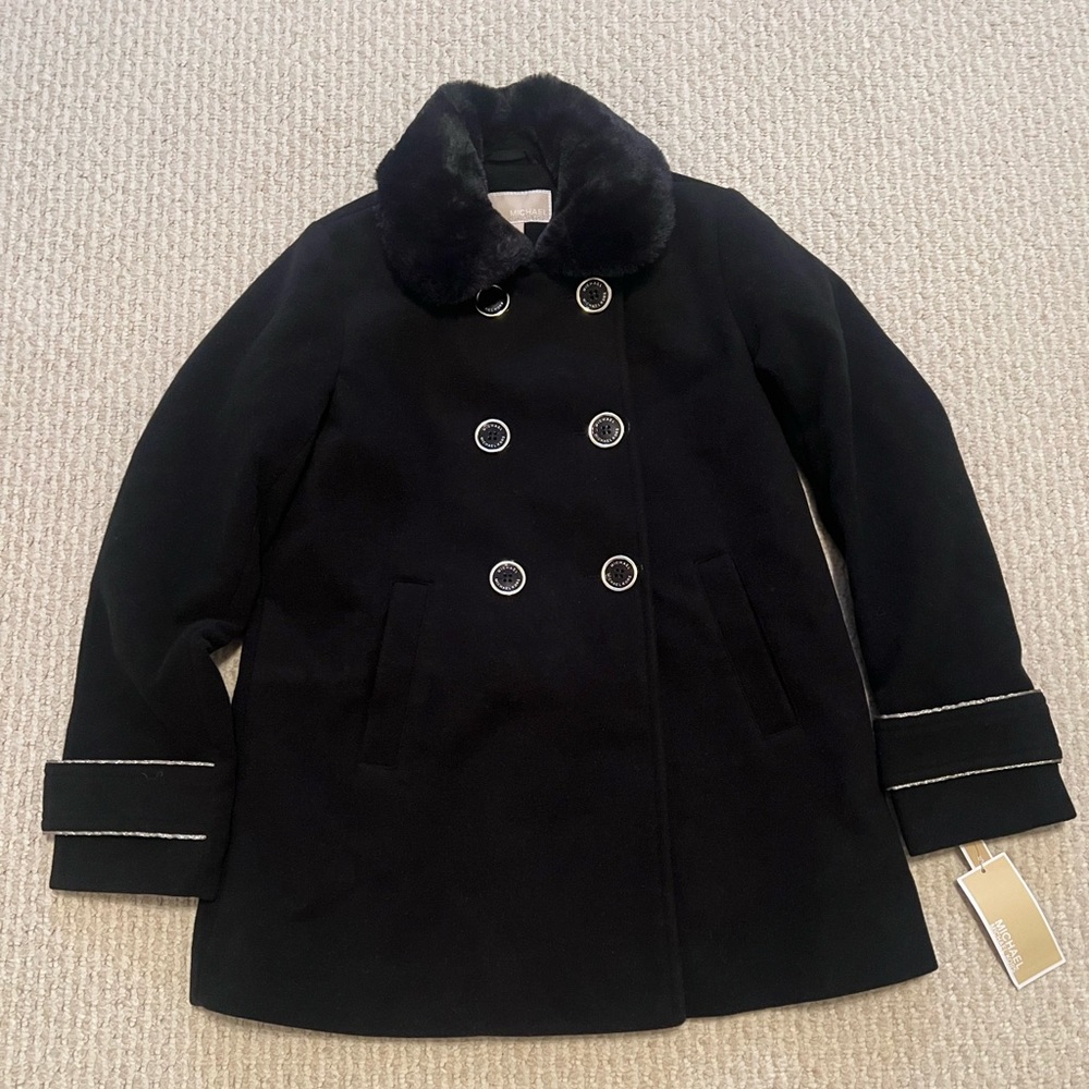 NWT Michael Michael Kors Faux Fur Jacket in Size 10/12 for Girls